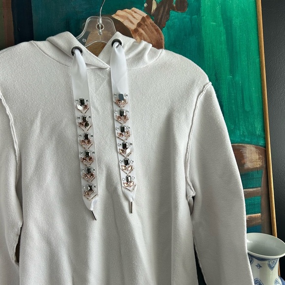 For The Republic White Hoodie Medium - Picture 15 of 15